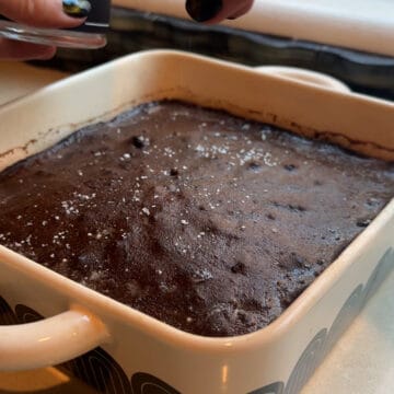 fudgy brownies with sea salt inspired by Stray Kids Felix